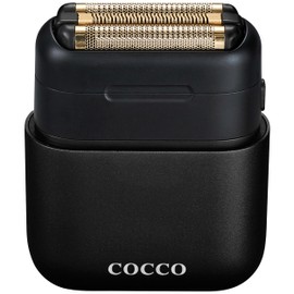 COCCO IMPACTO Shaver, Hygienic Gold Foil Triple Blade, Black, Wet & Dry Use, Magnetic Replaceable Head, Intelligent Accelerator, 90 Min Run Time