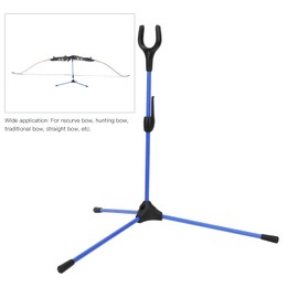 Tbest Soporte Plegable para Recurvo, Soporte Plegable para Recurvo, Soporte para Recto para Caza y Deportes Al Aire Libre (Blue)