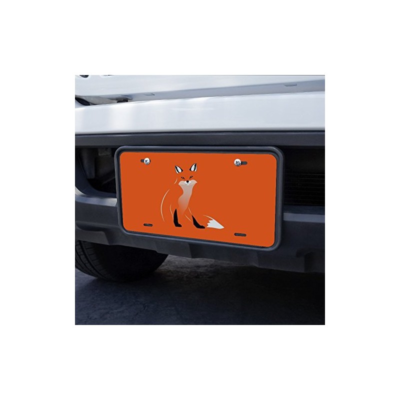 GRAPHICS & MORE Stylish Red Foxy Fox Novelty Metal Vanity