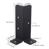 Wpbhk 4Pcs Adjustable Deck Post Anchor Base Brackets Fit 1.5x1.5,2x2,2x4,4x4