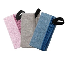 Microfiber Gym Towel with Clip Handle – Fast-Drying, Ultra-Absorbent Sports Towel, 50 x 100 cm, Ideal for Gym, Yoga, and Outdoor Activities – Available in Grey, Blue, Pink (Grey, 50x100 cm)