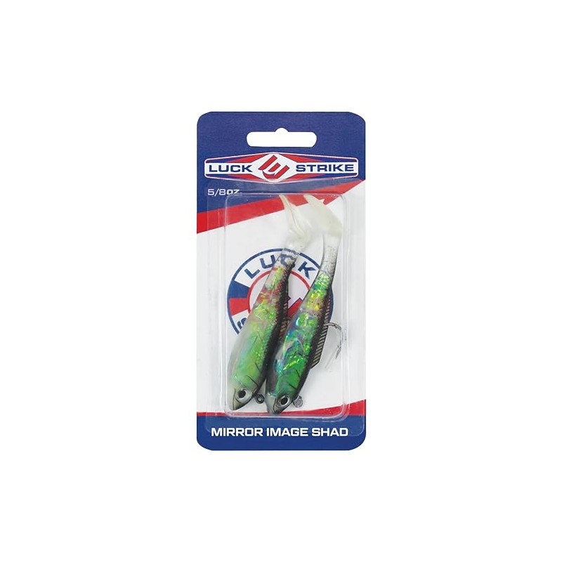 Luck E Strike Mirror Image Shad Paddle Tail Soft Plastic