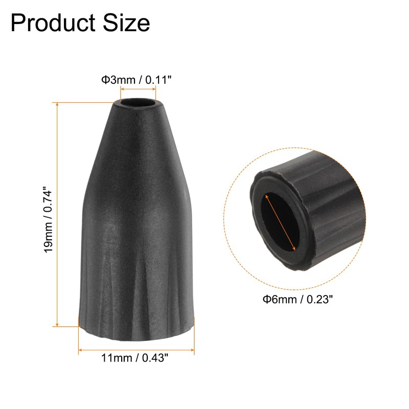 HARFINGTON 20 Pcs Air Nozzle Tip 6mm Rubber Blow Gun
