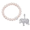 Philip Jones Freshwater Baroque Pearl Bracelet with Elephant Charm Created