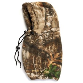 HOT SHOT Men’s Camo Challenger 4-in-1 Hood – Realtree Edge Hunting Facemask/Balaclava/Gaiter