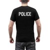 Rothco 2-Sided Police T-Shirt (US, Alpha, X-Large, Regular, Regular, Black)