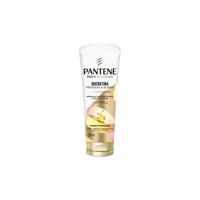 Kit Shampoo Acondicionador Pantene Pro Milagros Queratina 300ml