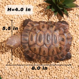 Sdeetesamjun Turtle Statue, Resin Garden Sculpture Indoor/Outdoor Yard Lawn Ornament,Home Decor (Medium)