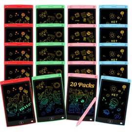 20 Pack LCD Writing Tablet for Kids - Erasable and Reusable Toddler Doodle Board in 8.5 inch, Ideal Drawing Pad for Learning Toy for Ages 3-8, Gift for Girls Boys (20 Pack)
