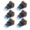 25Pcs Squares Push Button Switch 8 Pin Self Locking Switches