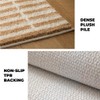 GIB Brown and White Striped Bathroom Rug 31.5" x 20",