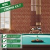 WHEARTED Wall Mount Pool Stick Holder, Billiards Pool Cue Rack