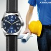 Atrium Mens Ultra Clear Silver Luminous Hands Date Quartz Watch