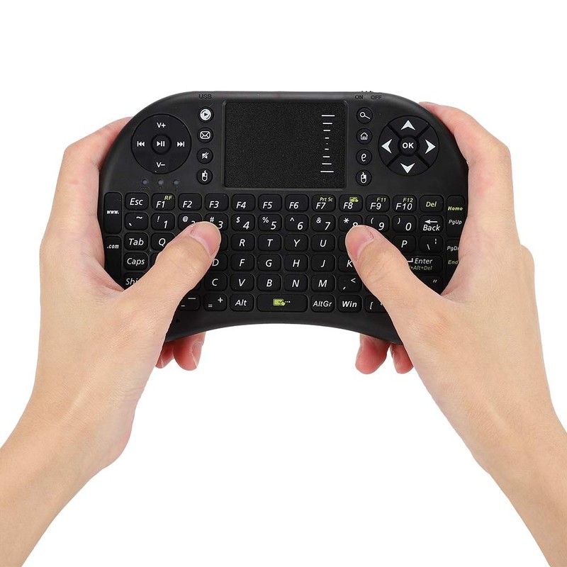 Cuifati Mini Keyboard, 2.4GHz 83 Keys Mouse Remote Multifunction Ergonomical