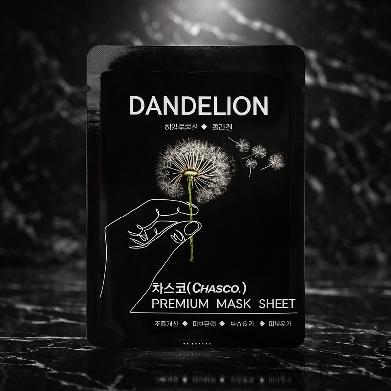 Chasco Dandelion Mask Pack Hyaluronic Acid Collagen Centella Asiatica Extract