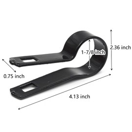 (15 Pack) 1-7/8" Galvanized Steel Chain Link Fence Tension Band for Gates, Posts, Brace Bands, Bolts & Nuts Included - Black