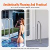 36 X 13 Inch Aluminum Pool Handrail with Base Plate