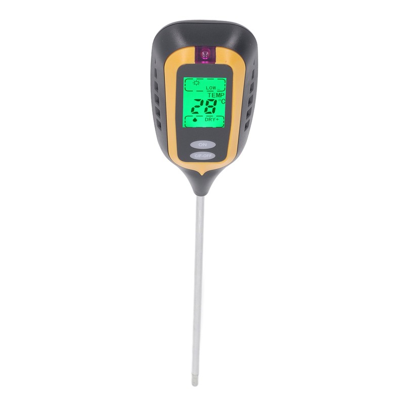 Soil Moisture Meter 4 in 1 Digital Backlight Plant Temperature