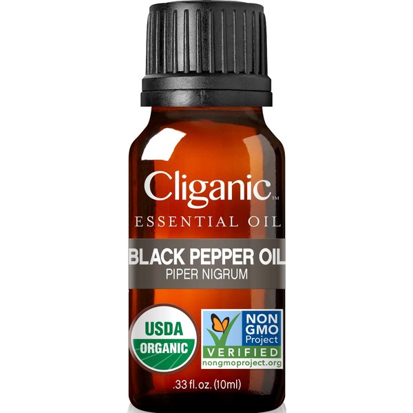 Orgánico Pimienta Negra Esencial, Aceite 3 oz