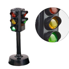 NUOBESTY Kids Traffic Light Toy Traffic Signal Light Model Toys Early Education Playset for Kids Toddler, Pack of 2(Random Size)