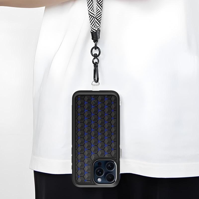SMLBJUTE 14 Pieces Clear Phone Tether Tab Universal Phone Lanyard