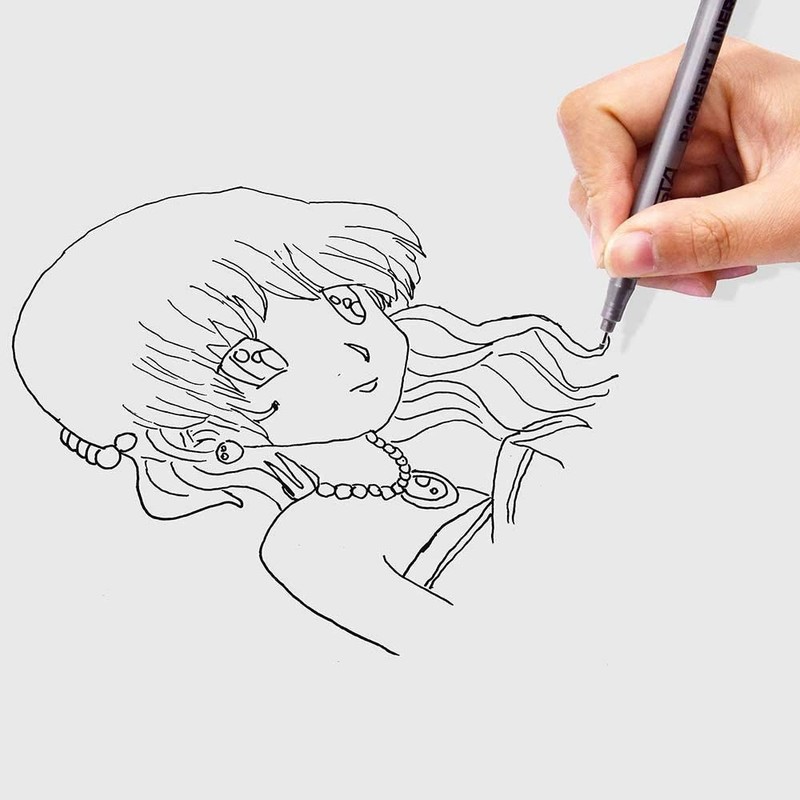 Black Micro-Pen Fineliner Ink Pens EastDeals Waterproof Archival Ink Fine