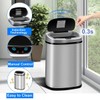 Hudada 13 Gallon Kitchen Trash Can Automatic Stainless Steel Garbage