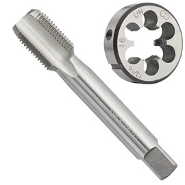 Aceteel 13/16"-16 UN HSS Tap And Die Set, 13/16-16 UN Machine Thread Tap And UN Round Thread Die Right Hand