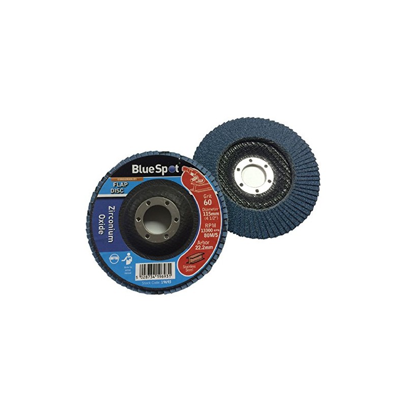 Homesmart 2 Pack 115mm Flap Disc 60 Grit for Angle