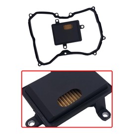 Riloer Transmission Oil Filter Set for Automatic Transmission, Transmission Oil Grids Gasket with Rubber Oil Pan Gaske Compatible with SKODA OCTAVIA III VW GOLF VII, 09G325429E