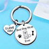 Nimteve Dog Mum Keychain Dog Lover Gifts Best Dog Mum