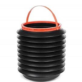 Nicoman Camping Fishing Foldable Basket Washing Bucket Car Trash Bin Boot Organiser 4 Litres