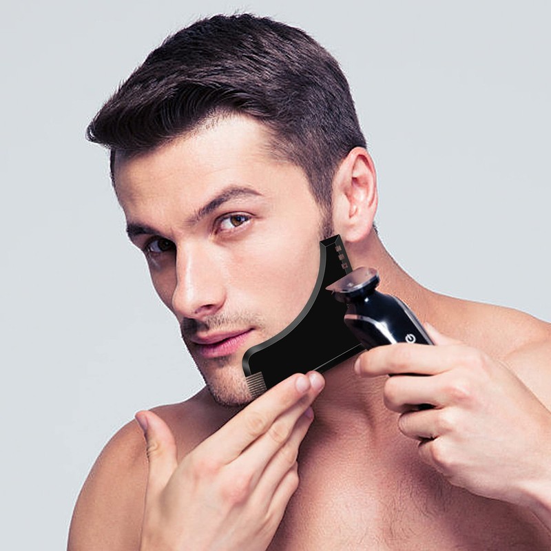 Beard Stencil Beard Comb Beard Shaping Tool for Chin Beard
