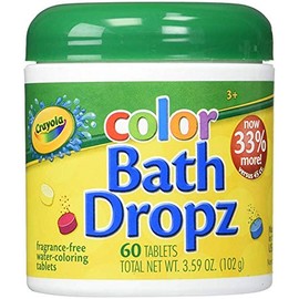 Crayola Color Bath Dropz 3.59 Ounce - 60 Tablets (Pack of 8)