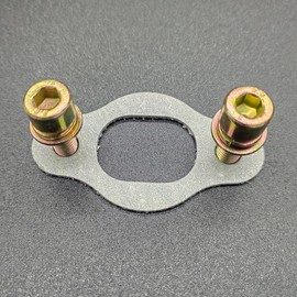 ZZRSDAN 40mm Muffler/Exhaust Gasket with 2 Bolts for 2 Stroke 80cc Motorized Bicycle