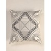 Glamm Texa Abstract decor Cushion Covers White And Gray 45cm