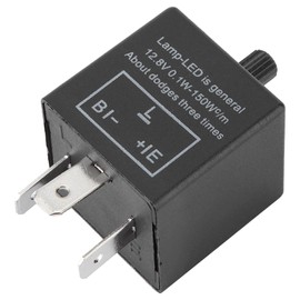 LED Flasher Relay Fast Flashing Waterproof Universal Fit 12V Car Compatible Solves Turn Signal Light Problems