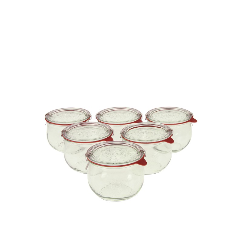 Weck 744 1/2L Tulip Jar Set of Six - 16.9
