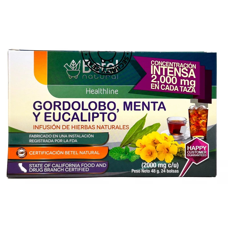 Betel Natural Premium Gordolobo, Menta y Eucalipto Te by Betel