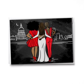 Red and White notecards |Women Empowerment | Sorority Inspired