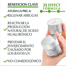 Eucerin Refill Crema anti edad Hyaluron-Filler Crema de Noche (50 ml) con ácido hialurónico que ayuda a reducir líneas de expresión