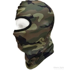 QDZ Type Balaclava, Army Balaclava, Tactical Face Mask, Camouflage, Full Face Mask, Cold Protection, Headwear, Helmet, Inner/ Military, Survival Games, Bicycles, BMX, Bikes, Outdoor (Woodland)