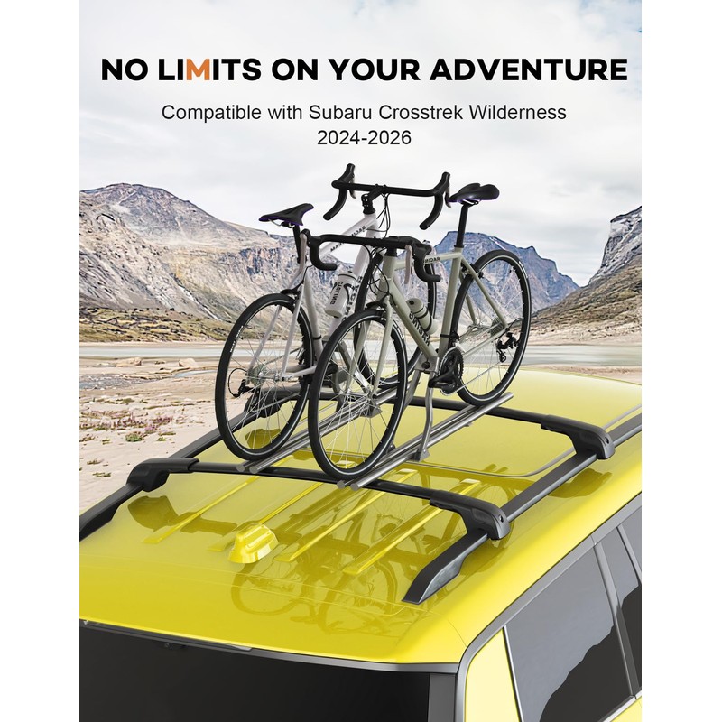 Roof Rack Cross Bars for Subaru Crosstrek Wilderness 2024-2026