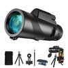 80X100 Monocular Telescope High Power with Smartphone Holder & Tripod,