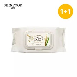 brand Skinfood Rice Daily Brightening Cleansing Tissue [Skinfood][1+1]Rice Daily Brightening Cleansing Tissue / 스킨푸드라이스 데일리 브라이트닝 클렌징 티슈 [스킨푸드][1+1]라이스 데일리 브라이트닝 클렌징 티슈