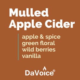 DaVoice USA Made Christmas Wax Melts Strong Scented Soy Wax Cubes for Warmers | Holiday Scents: Apple Cider Wax Melts, Mulled Cider Wax Melts | Long Lasting Winter Wax Melts (Mulled Apple Cider)