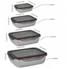 Leak-proof Stainless Steel Food Storage Container Set of 4 Meal