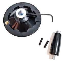 4" Metal Hand Wheel Crank, 1/2" Shaft Handle for Machinery