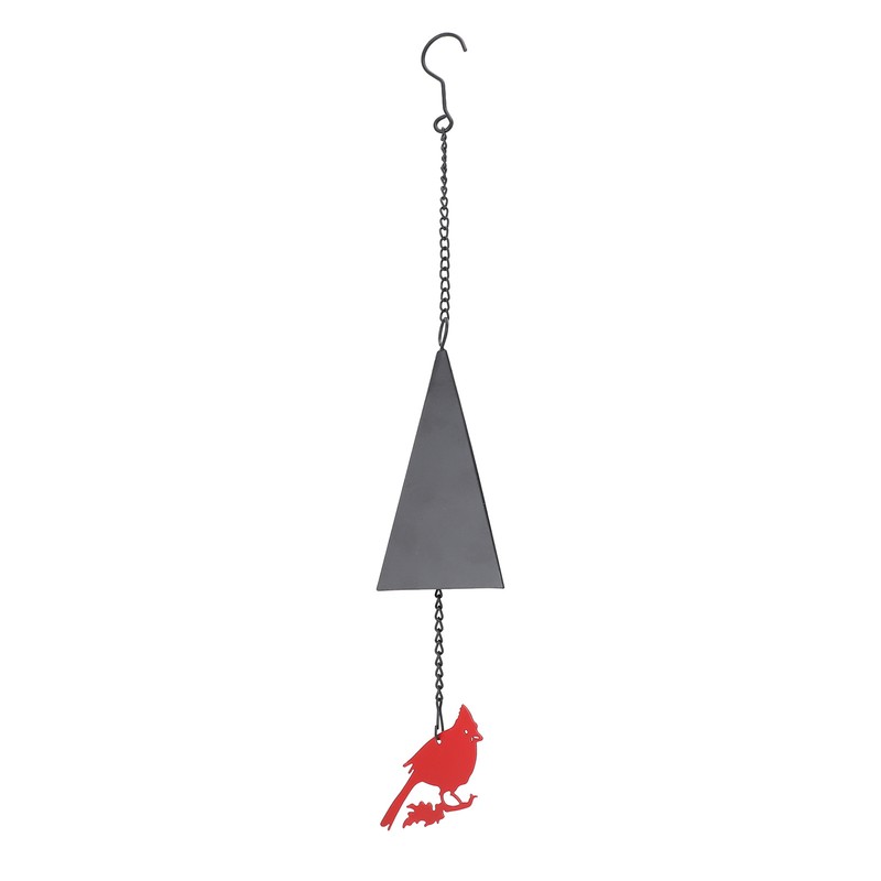 Wind Bell Hanging Decoration Iron Rust Proof Geometric Bird Bell