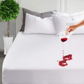 Double Terry Towelling Waterproof Mattress Protector Cotton Cover Extra Deep Bed Size Non Crinkly Anti Allergy Anti Bacterial Anti Dust Mite All Uk Sizes